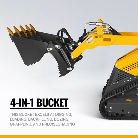 MechMaxx 25HP Stand-On Mini Skid Steer Loader with Kubota D1105 Engine