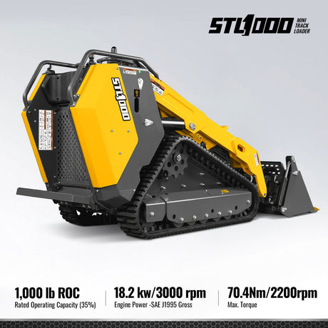 MechMaxx 25HP Stand-On Mini Skid Steer Loader with Kubota D1105 Engine