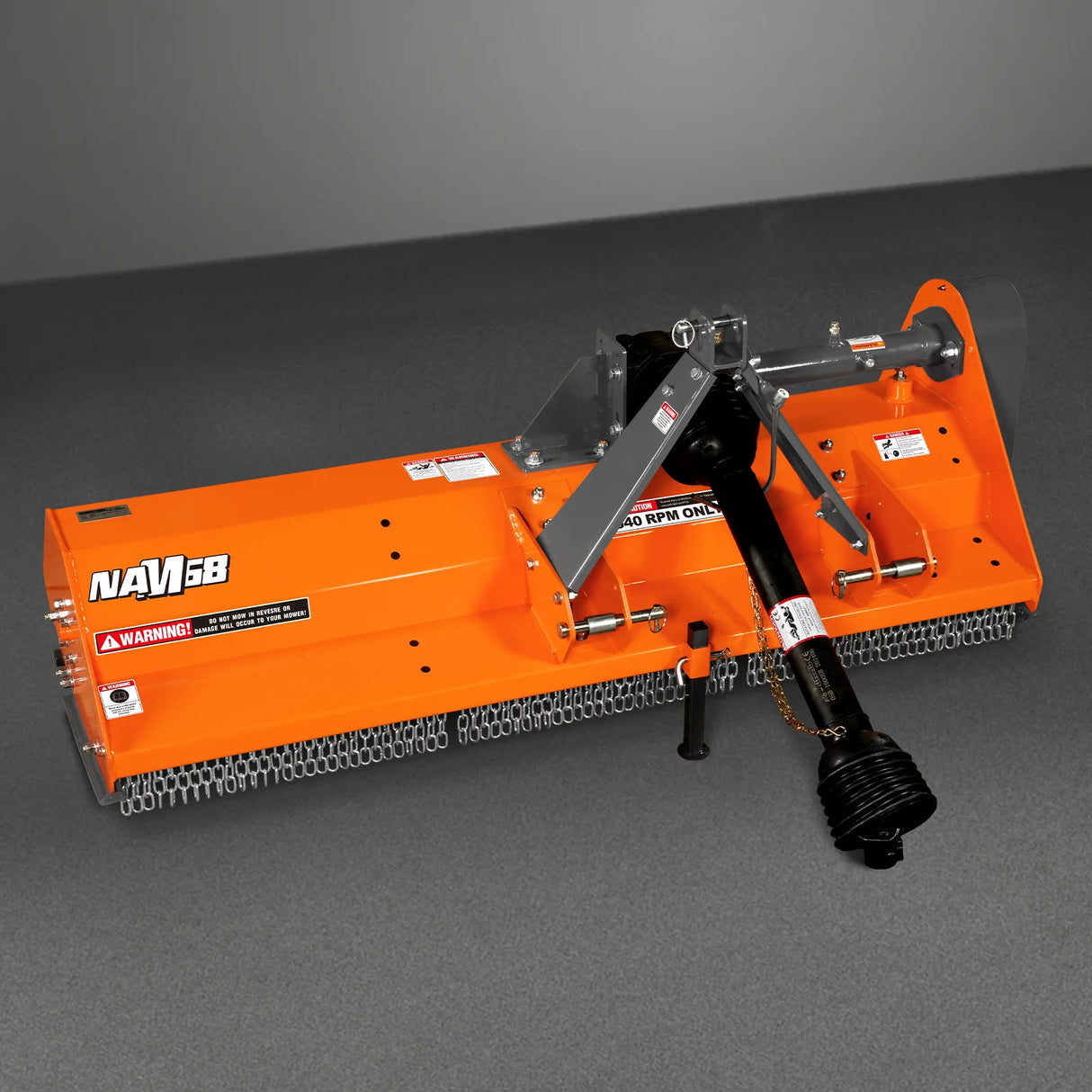 MechMaxx 68" PTO Driven Flail Mower, 3-Point, 30-60HP, NAM68