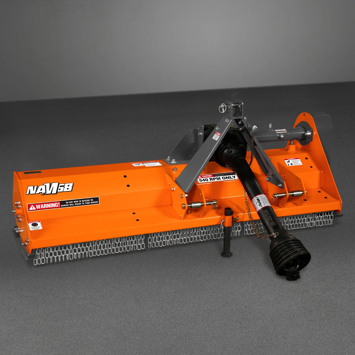 MechMaxx 68" PTO Driven Flail Mower, 3-Point, 30-60HP, NAM68