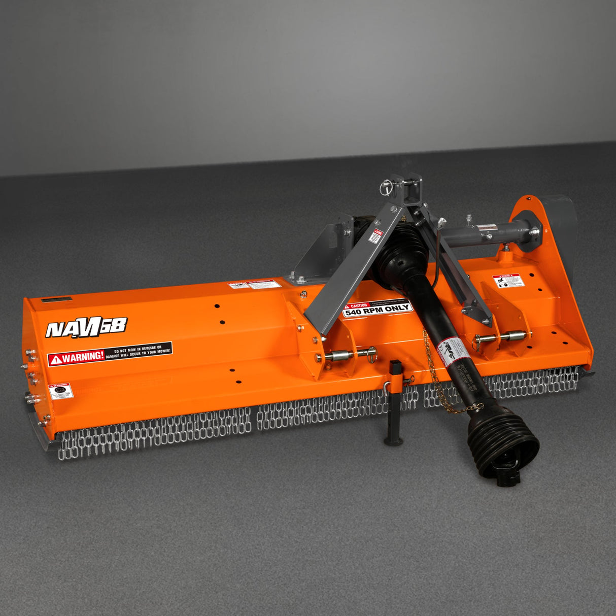 MechMaxx 68" PTO Driven Flail Mower, 3-Point, 30-60HP, NAM68