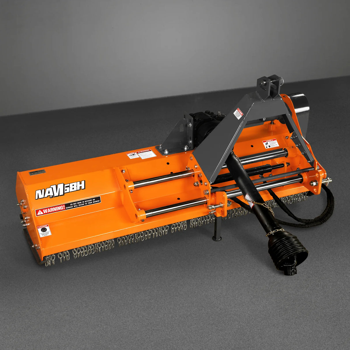 MechMaxx 68" PTO Flail Mower, Hydraulic Side Shift, 3-Point, 30-60HP, NAM68H