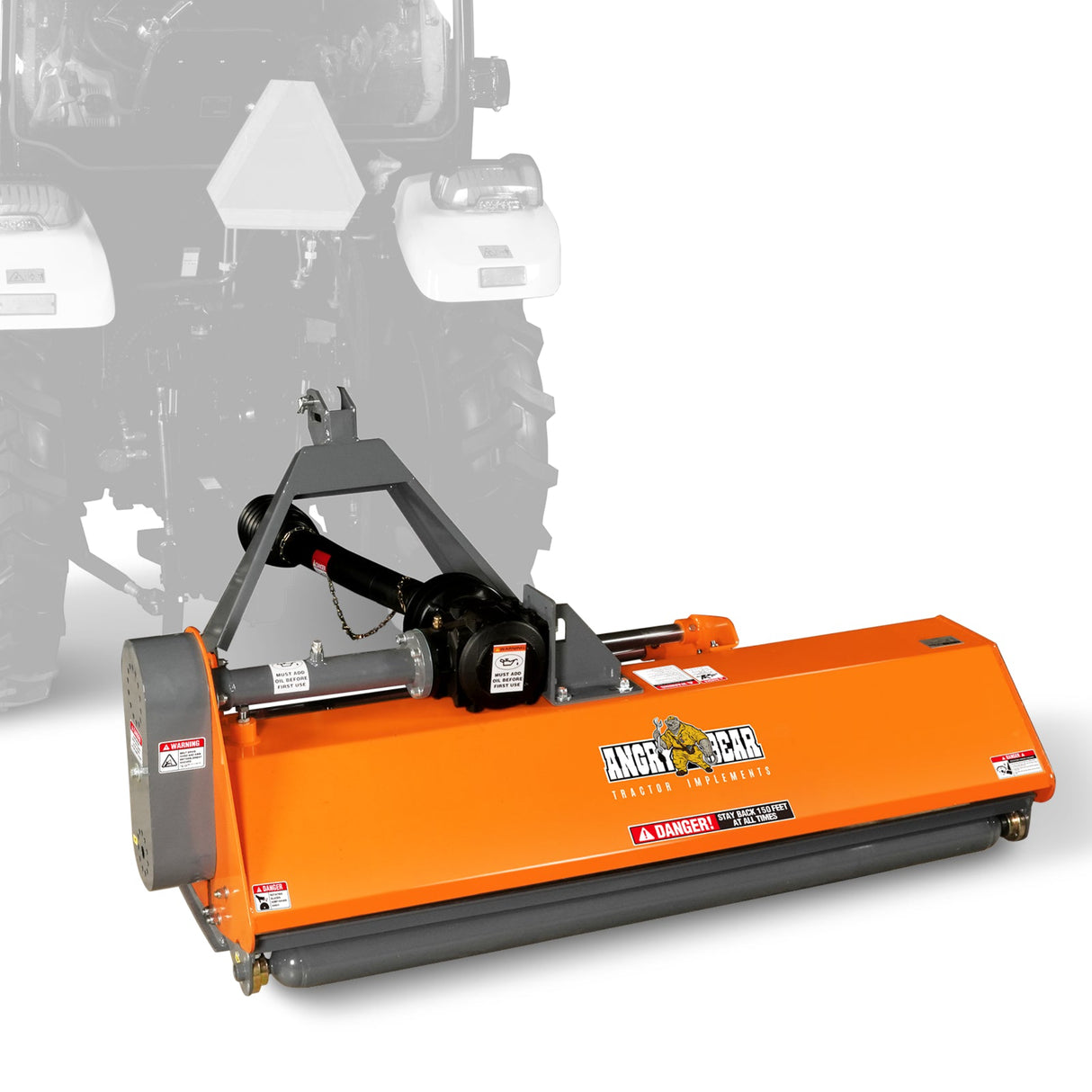 MechMaxx 68" PTO Flail Mower, Hydraulic Side Shift, 3-Point, 30-60HP, NAM68H