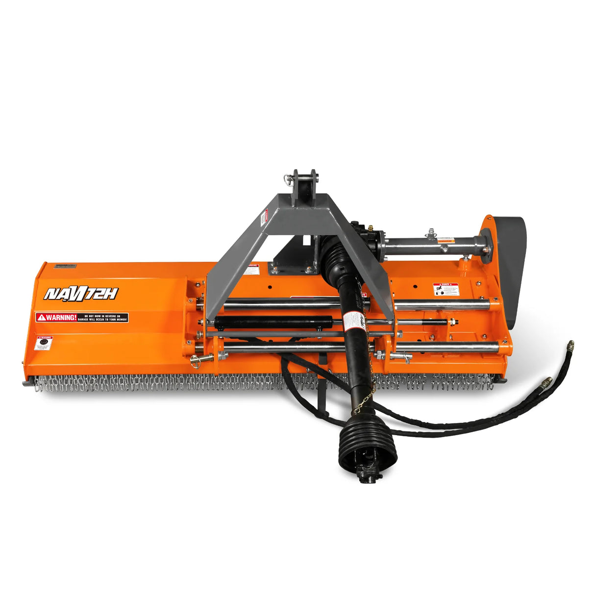 MechMaxx 72" PTO Flail Mower, Hydraulic Side Shift, 3-Point, 45-85HP, NAM72H