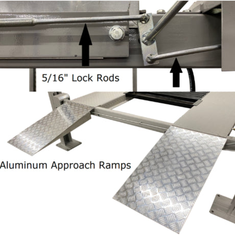 Triumph's Classic 8,000 lb Four Post Vehicle Lift - Shorter Length | NSS-8SQ Classic