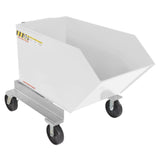 Vestil P-HOP Portable Steel Hoppers | Mobile Self-Dumping Hopper with Foot-Locking Casters, 2,000 lb, 0.5–1.5 Cubic Yard, 8 Colors