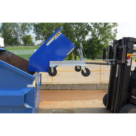 Vestil P-HOP Portable Steel Hoppers | Mobile Self-Dumping Hopper with Foot-Locking Casters, 2,000 lb, 0.5–1.5 Cubic Yard, 8 Colors