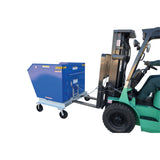 Vestil P-HOP Portable Steel Hoppers | Mobile Self-Dumping Hopper with Foot-Locking Casters, 2,000 lb, 0.5–1.5 Cubic Yard, 8 Colors