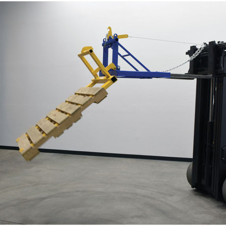 Vestil PAL-D-R Pallet Dumper/Retainer — Forklift Attachment for Dumping Loaded Pallets