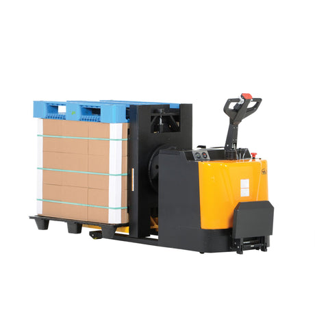 Vestil PI-P Portable Pallet Inverter | 3,000 lb Capacity, Powered Tilt & Drive, Rider Platform, Multiple Fork Openings