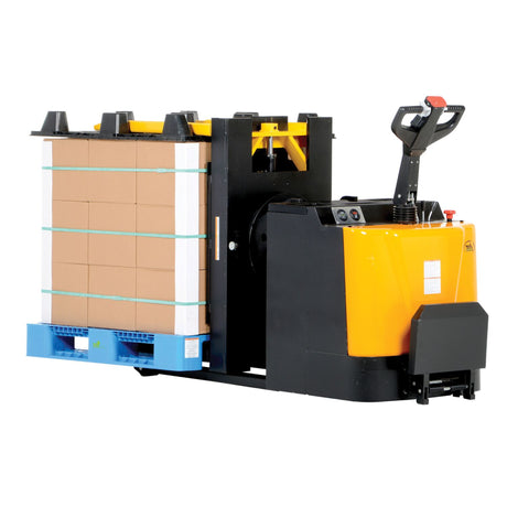 Vestil PI-P Portable Pallet Inverter | 3,000 lb Capacity, Powered Tilt & Drive, Rider Platform, Multiple Fork Openings
