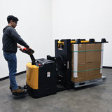 Vestil PI-P Portable Pallet Inverter | 3,000 lb Capacity, Powered Tilt & Drive, Rider Platform, Multiple Fork Openings