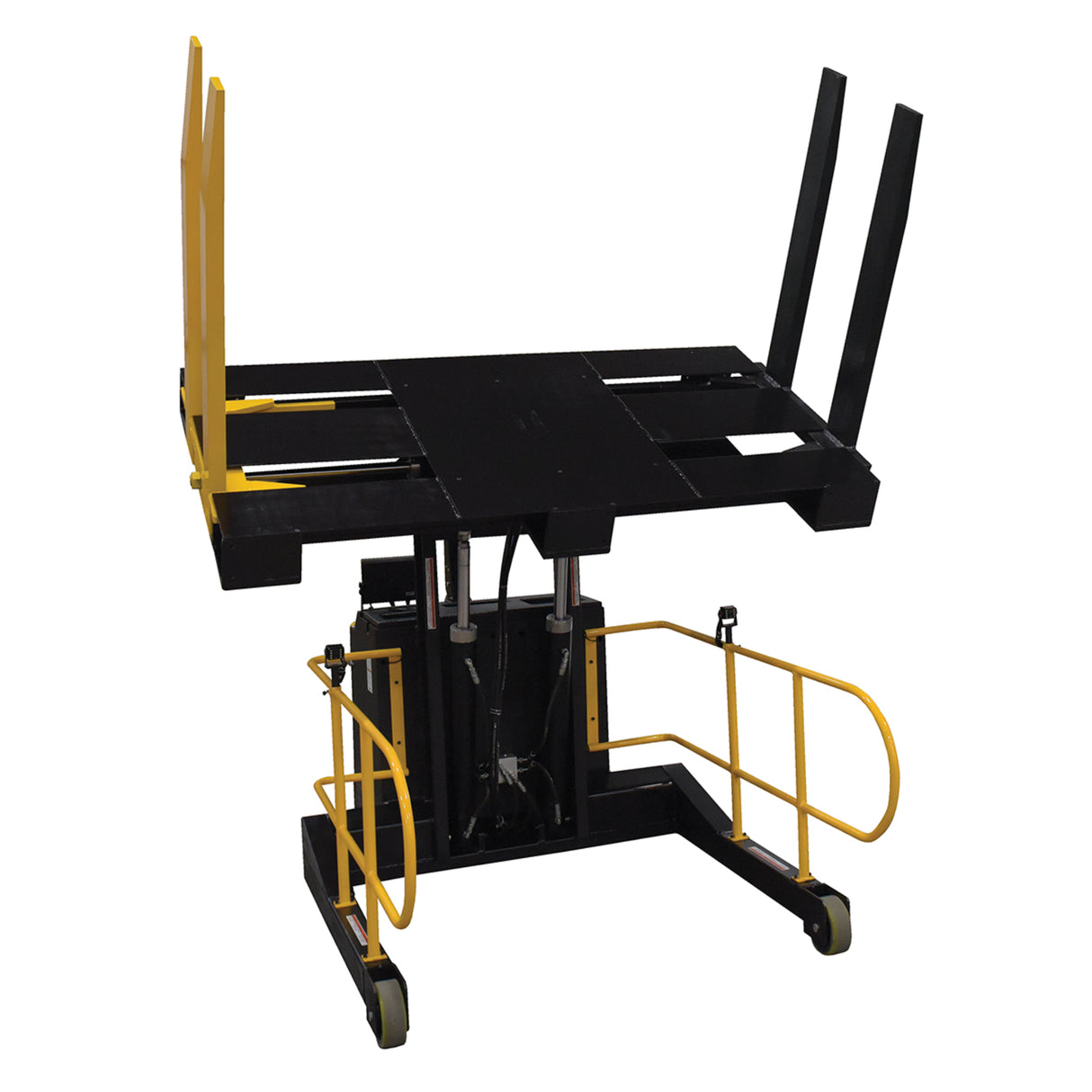 Vestil PI-P Portable Pallet Inverter | 3,000 lb Capacity, Powered Tilt & Drive, Rider Platform, Multiple Fork Openings