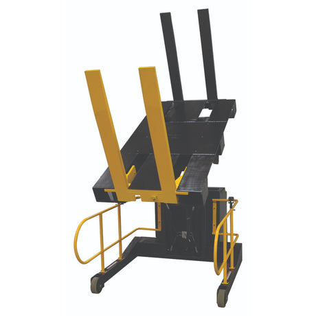 Vestil PI-P Portable Pallet Inverter | 3,000 lb Capacity, Powered Tilt & Drive, Rider Platform, Multiple Fork Openings