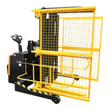 Vestil PI-P Portable Pallet Inverter | 3,000 lb Capacity, Powered Tilt & Drive, Rider Platform, Multiple Fork Openings