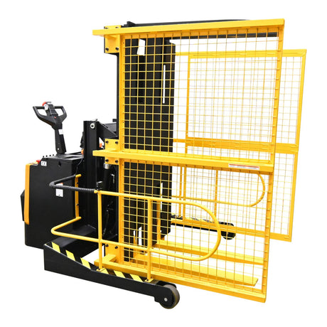 Vestil PI-P Portable Pallet Inverter | 3,000 lb Capacity, Powered Tilt & Drive, Rider Platform, Multiple Fork Openings