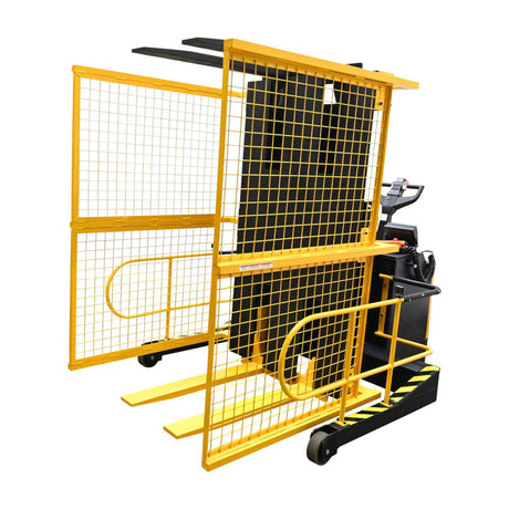 Vestil PI-P Portable Pallet Inverter | 3,000 lb Capacity, Powered Tilt & Drive, Rider Platform, Multiple Fork Openings