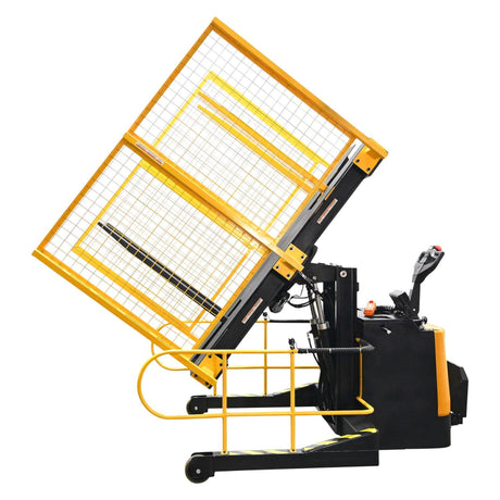 Vestil PI-P Portable Pallet Inverter | 3,000 lb Capacity, Powered Tilt & Drive, Rider Platform, Multiple Fork Openings