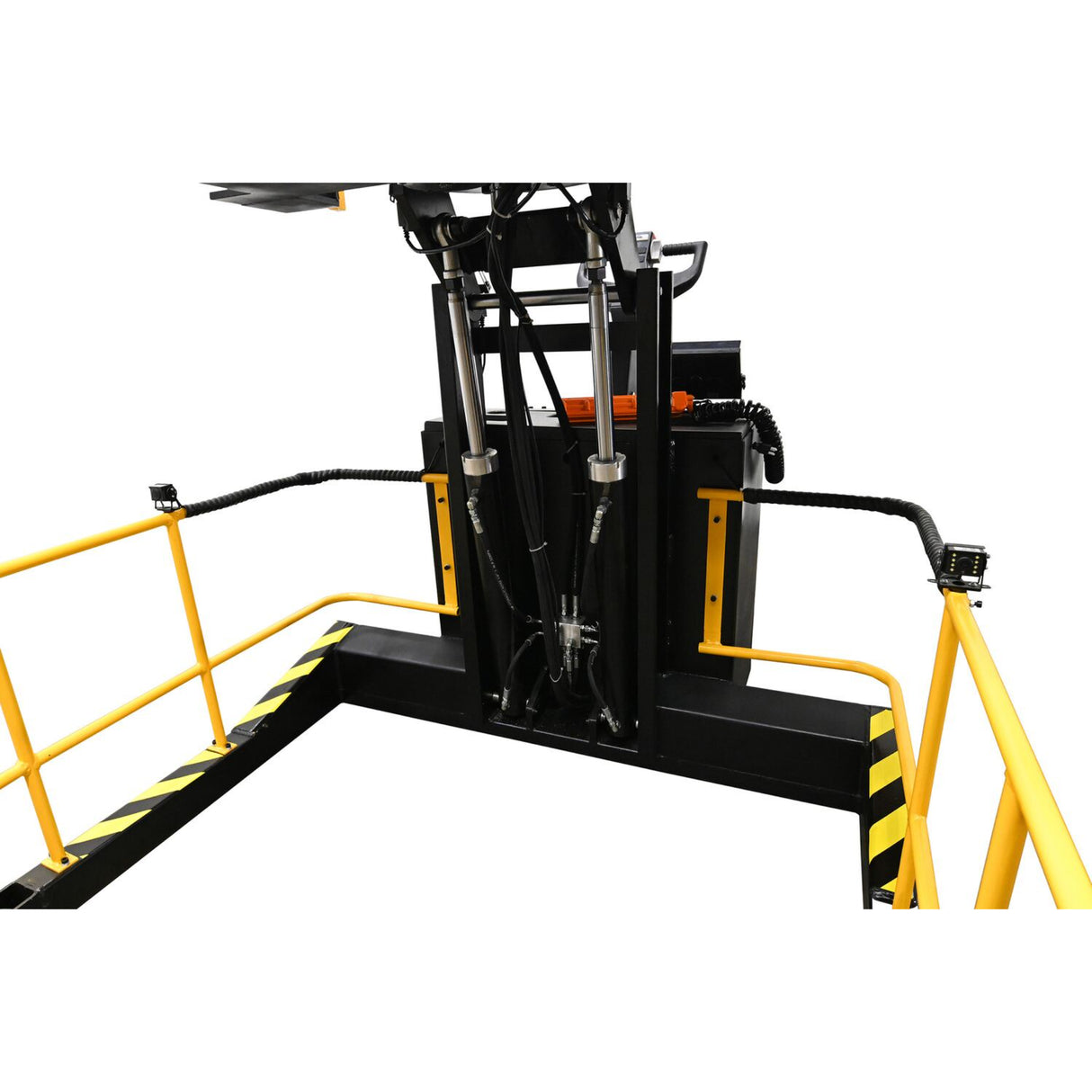 Vestil PI-P Portable Pallet Inverter | 3,000 lb Capacity, Powered Tilt & Drive, Rider Platform, Multiple Fork Openings