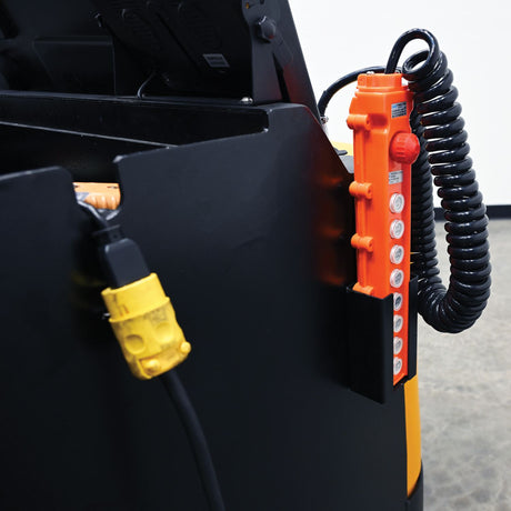 Vestil PI-P Portable Pallet Inverter | 3,000 lb Capacity, Powered Tilt & Drive, Rider Platform, Multiple Fork Openings