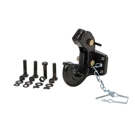 Vestil HOOK-BASE Fork Truck Tow Base — Forklift Tow Hitch Attachment for Trailers & Equipment, 4,000 lb