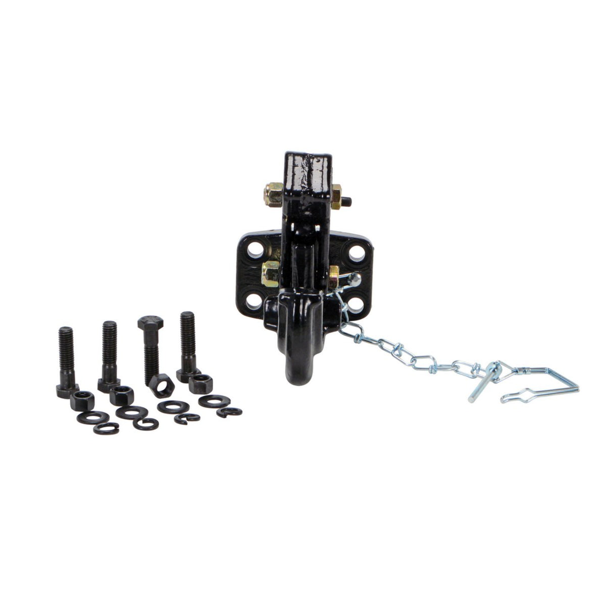 Vestil HOOK-BASE Fork Truck Tow Base — Forklift Tow Hitch Attachment for Trailers & Equipment, 4,000 lb
