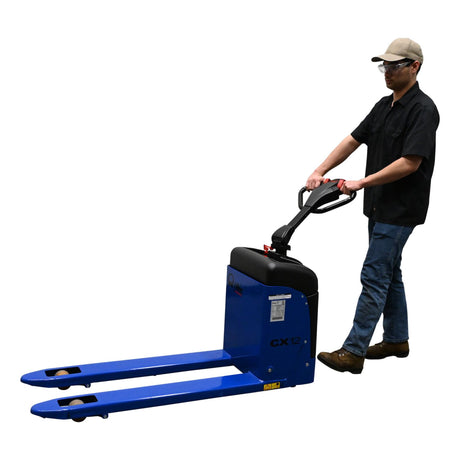 Vestil PMC-EPT Pramac Electric Pallet Truck — Italian-Brand Compact Walkie for Tight Spaces with Lateral Stabilizers and Battery LED