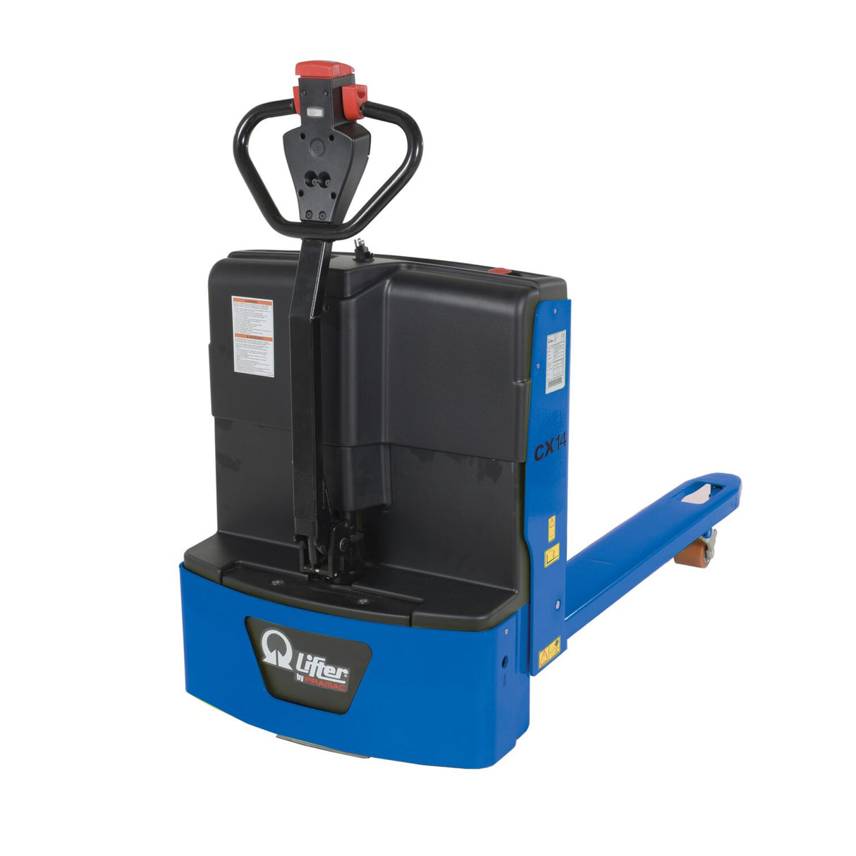 Vestil PMC-EPT Pramac Electric Pallet Truck — Italian-Brand Compact Walkie for Tight Spaces with Lateral Stabilizers and Battery LED