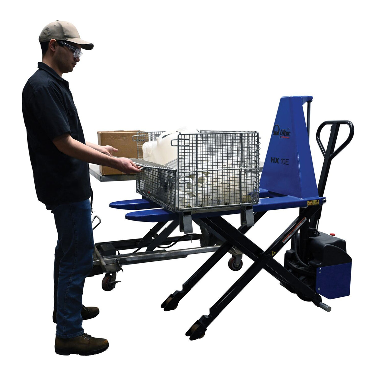 Vestil PMC-HIPM Pramac High Lift Truck — Premium European DC Powered Tote Lifter with Chrome Hydraulic Piston