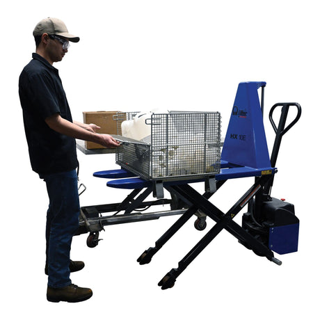 Vestil PMC-HIPM Pramac High Lift Truck — Premium European DC Powered Tote Lifter with Chrome Hydraulic Piston