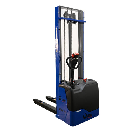 Vestil PMC-S Pramac Self-Propelled Electric Stacker | 2,500 lb Capacity, 137" Lift, Fixed Forks, 12V Powered Drive & Lift
