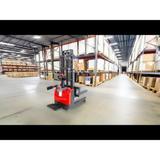 Sunmax - Electric Pallet Stacker - 3,300 lb, 118″ Lift, Fixed Legs