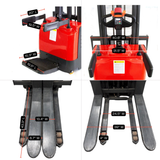 Sunmax - Electric Pallet Stacker - 3,300 lb, 118″ Lift, Fixed Legs