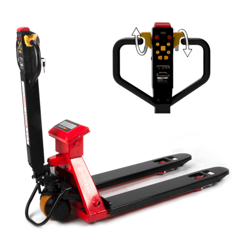 Sunmax - Electric Pallet Jack with Scale - 4,400 lb Walkie Truck