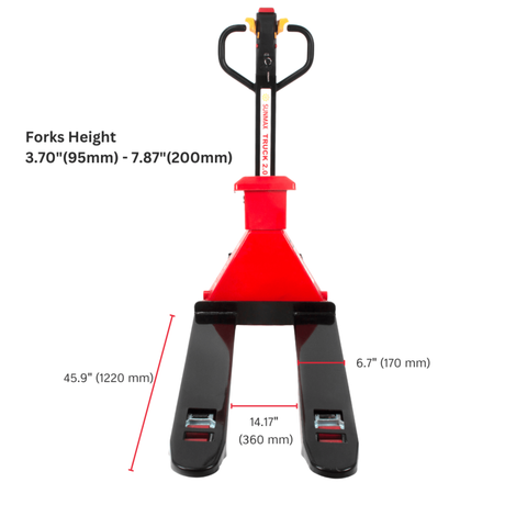 Sunmax - Electric Pallet Jack with Scale - 4,400 lb Walkie Truck