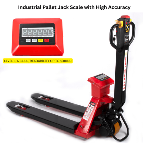Sunmax - Electric Pallet Jack with Scale - 4,400 lb Walkie Truck