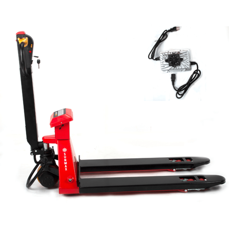 Sunmax - Electric Pallet Jack with Scale - 4,400 lb Walkie Truck