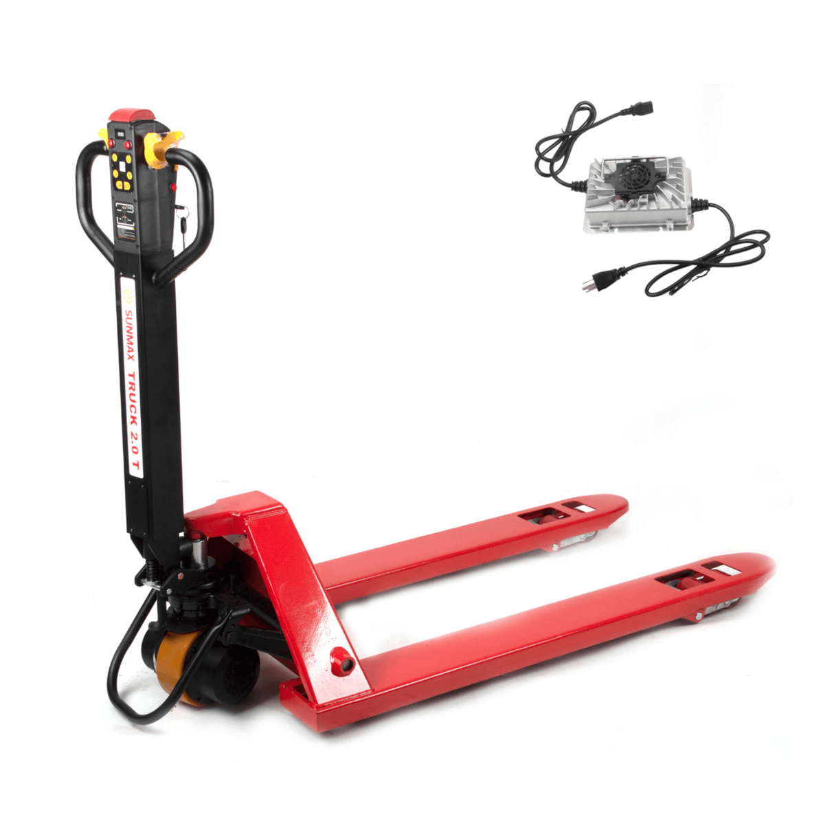 Sunmax - Electric Pallet Jack - 4,400 lb, Lithium, Walk-Behind