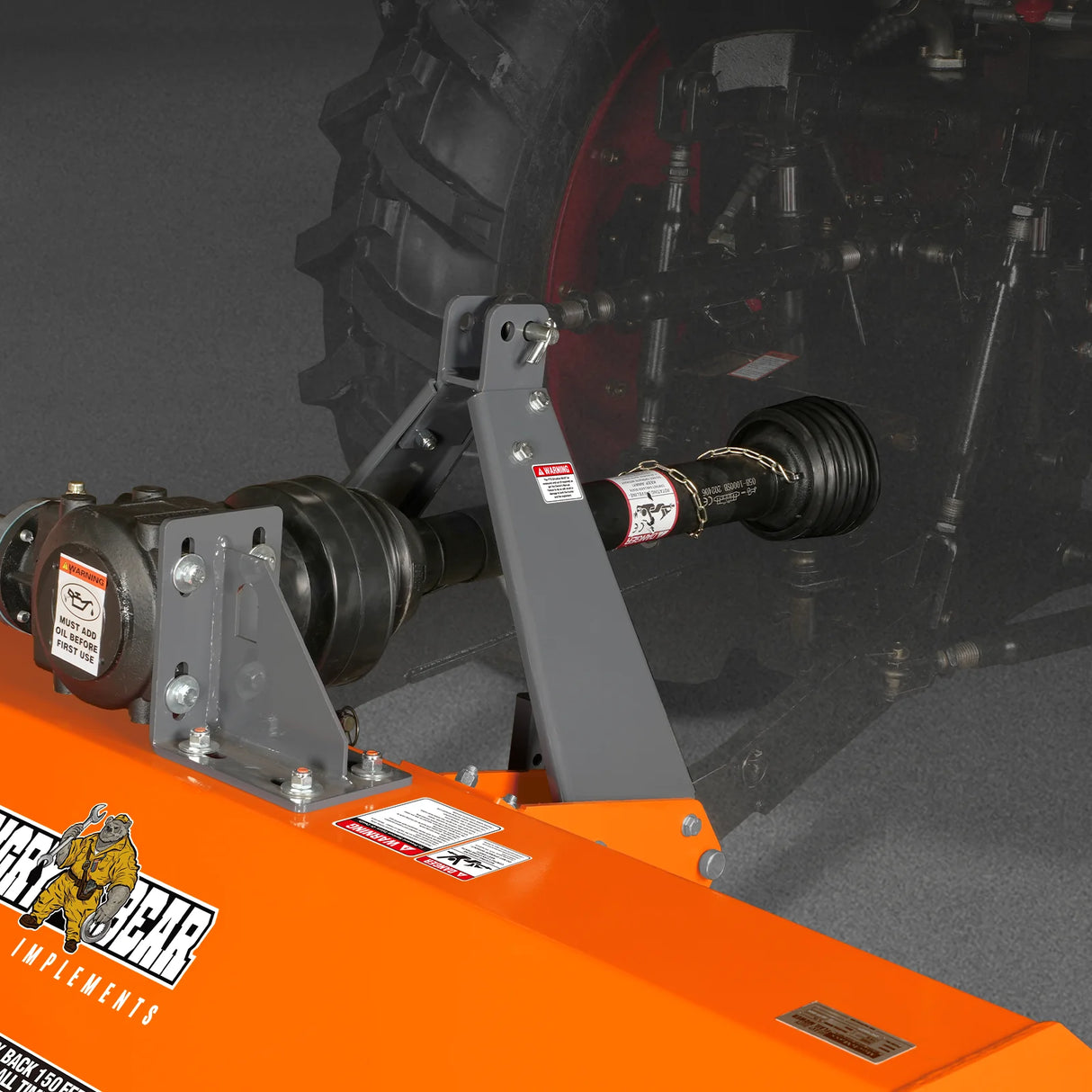 MechMaxx 60" PTO Driven Flail Mower, 3-Point, 30-60HP, NAM60