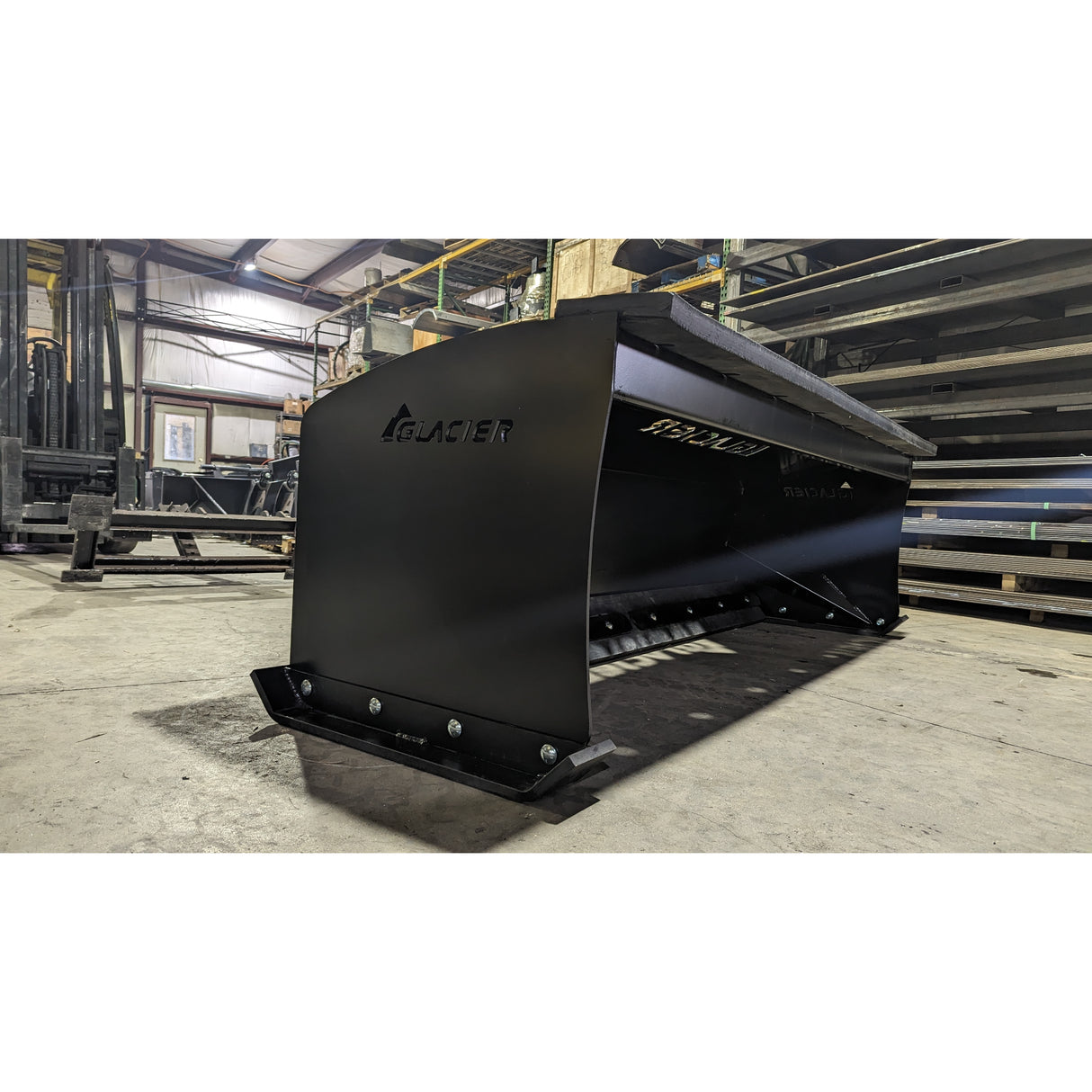 Glacier Attachments HD Snow Pusher (Box) for Skid Steers