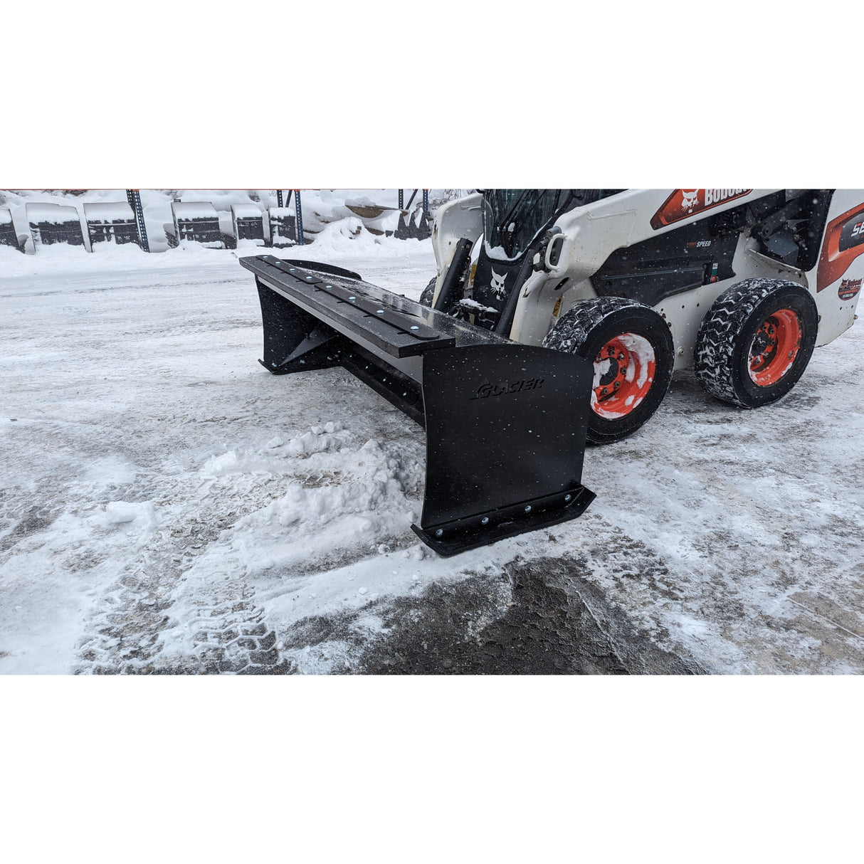 Glacier Attachments HD Snow Pusher (Box) for Skid Steers