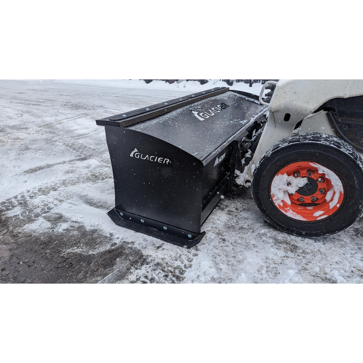 Glacier Attachments HD Snow Pusher (Box) for Skid Steers