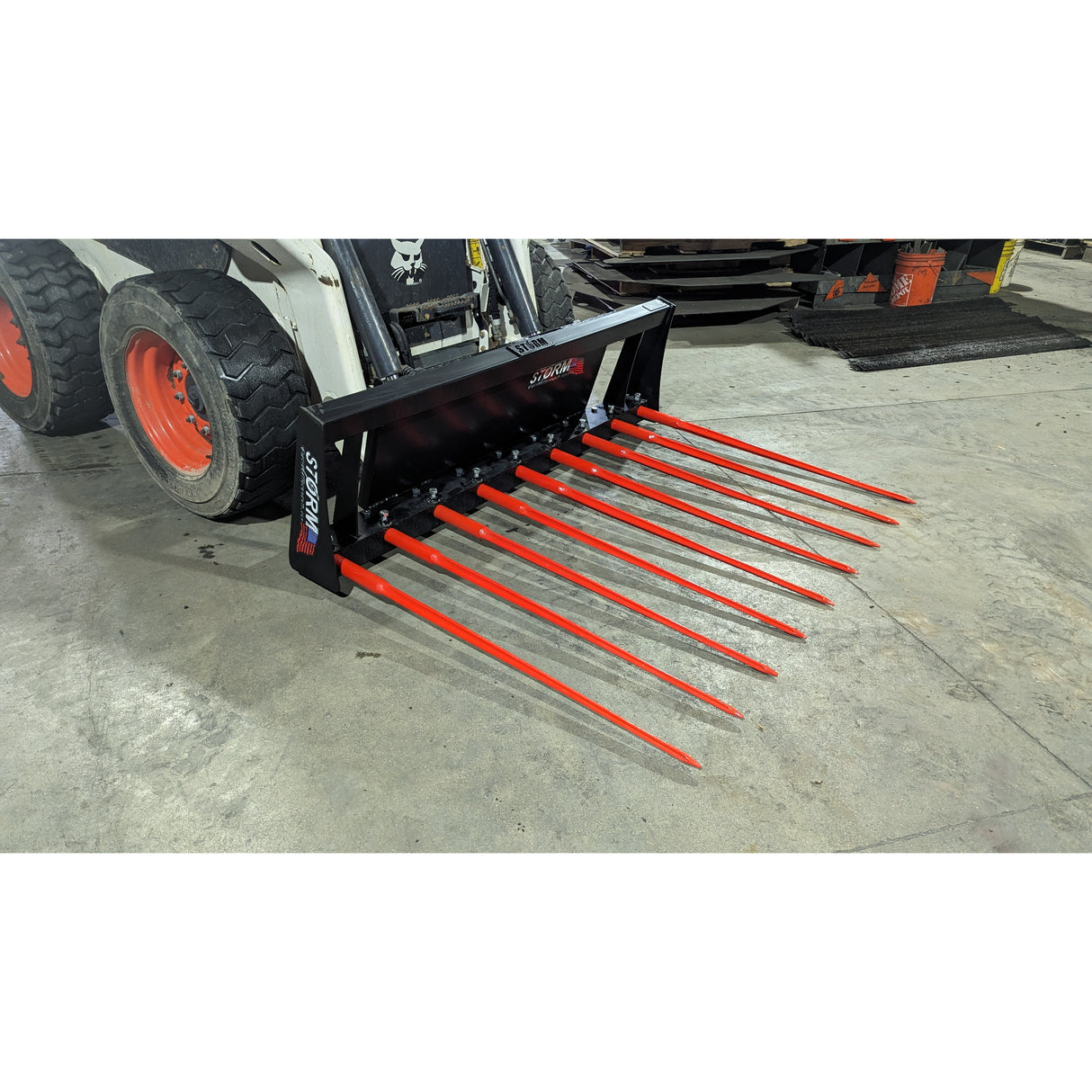 Glacier Attachments - Storm 68" Manure Fork Tine Bucket