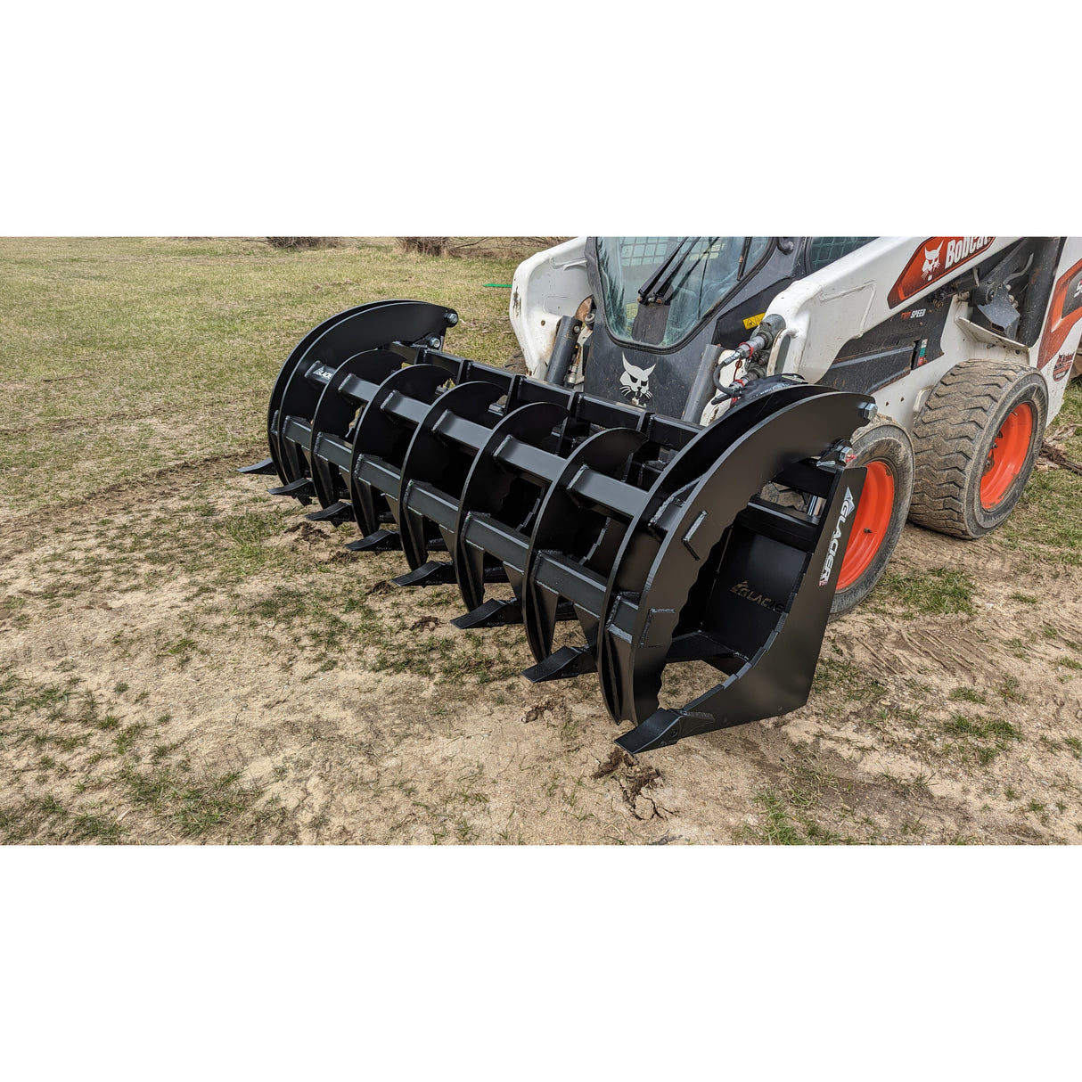 Glacier Attachments Extreme Rake/Brush Grapple for Skid Steers