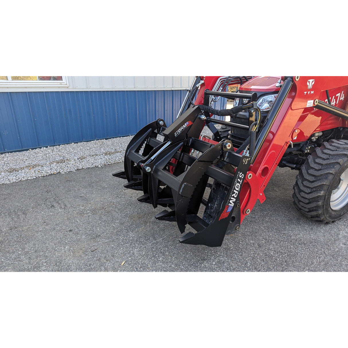 Glacier Attachments - Storm 48" Rake/Brush Grapple