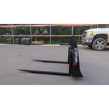 Glacier Attachments - Storm Hay Spear Pallet Forks (Adjustable Double Spear)