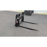 Glacier Attachments - Storm Hay Spear Pallet Forks (Adjustable Double Spear)