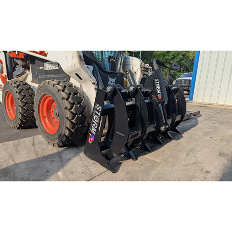 Glacier Attachments - Storm 60" Rake/Brush Grapple (1 Cylinder)