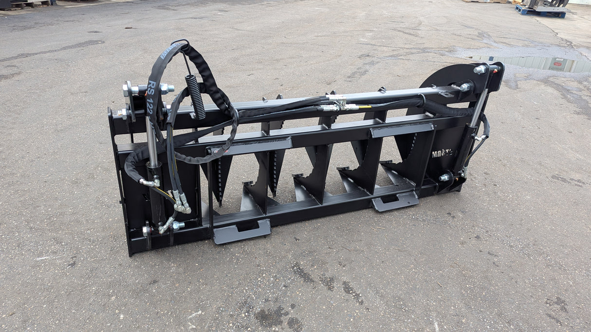 Glacier Attachments - Storm 72" HD Rake/Brush Grapple (2 Cylinder)