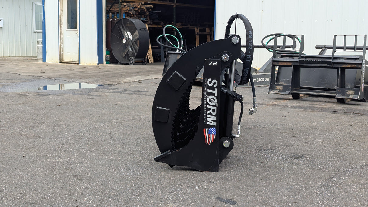 Glacier Attachments - Storm 72" HD Rake/Brush Grapple (2 Cylinder)